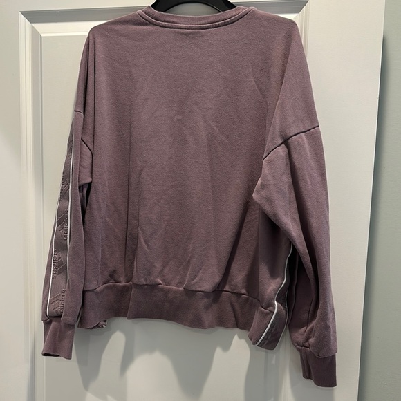 Adidas Cropped Purple Sweatshirt - Picture 3 of 5